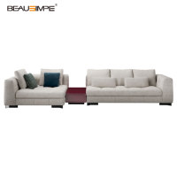 Ensemble de canapés sectionnels extensibles en tissu, modernes et confortables, très populaires pour le salon