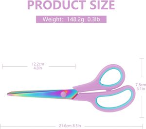 Tailor <b>Scissors</b> with Ergonomic Anti slip Grip and Titanium Coated Cutting Edge Durable Fabric Craft <b>Scissors</b> for DIY Quilting - Product Image 3