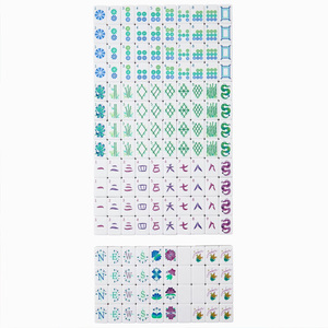 Custom Luxury Flowers Forest American Mahjong Tiles Western Theme 4 Layer Professional Gift Travel <b>Entertainment</b> Acrylic Mahjong - Product Image 5