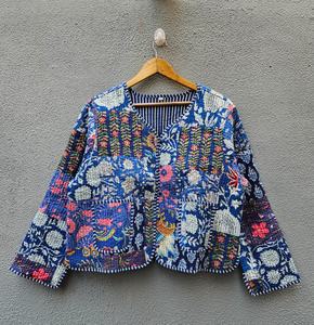 Multi-Colour <b>Patchwork</b> <b>Jacket</b> Cotton Quilted <b>Jacket</b> Reversible Floral <b>Jacket</b>, Vintage Handmade for Women winter coat - Product Image 1