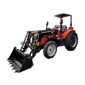 Elektrikli Start 30HP 35HP 40HP 45HP 50HP Mini traktör bahçe çiftliği için ön uç yükleyici ile