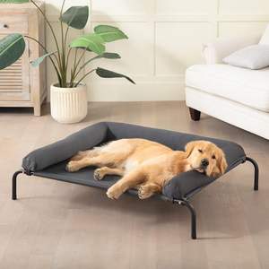 Kühlendes Erhöhtes Haustierbett Atmungsaktives Netz Wasserdichter Rand Outdoor Erhöhtes Hundebett für Große Hunde - Product Image 1