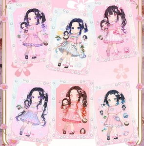 JIANI DS Waifu Collection Card Japan <span class=keywords><strong>Anime</strong></span> DS Metal Cards Goddess Tanjirou Kamado <span class=keywords><strong>Nezuko</strong></span> Playing Cards Toys Gift - Product Image 3