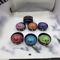Jouet anti-stress en caoutchouc en forme de citrouille et de crâne d'Halloween, modèle 'Steamed Bun', pour le marché international, vente en gros directe usine, en stock