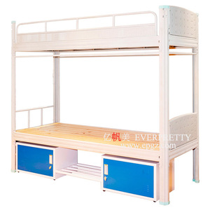 Camp En Métal Lits Superposés <span class=keywords><strong>Lit</strong></span> <span class=keywords><strong>Mezzanine</strong></span> Avec <span class=keywords><strong>Bureau</strong></span> D'ordinateur <span class=keywords><strong>Et</strong></span> Garde-Robe - Product Image 5