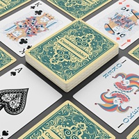 Cartes à jouer en plastique personnalisées avec logo de marque, imperméables et lavables, jeu de cartes de poker pour les voyages en plein air