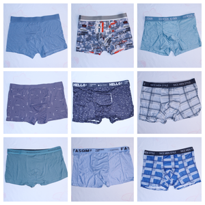 Goedkope heren boxershorts van katoen en ijzijde, diverse stijlen en maten, effen en met print, ondergoed voor mannen - Product Image 3