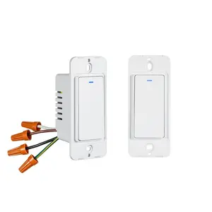 Abd standart Wifi 1/2/3/4 Gang fiziksel basmalı düğme anahtarı ev Tuya akıllı Wifi anahtarı 600W akıllı dokunmatik Panel 10 inç Zigbee 10A