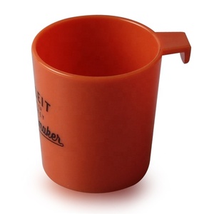 2 OZ plastic shot glass sidecar BPA free plastic hitch shot glass with hook hanging on glasses and bottles