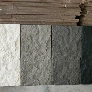 PU Artificial Stone Polyurethane Material Brand New Stone Pu Stone Leather Mushroom Slate Wall Brick Tv