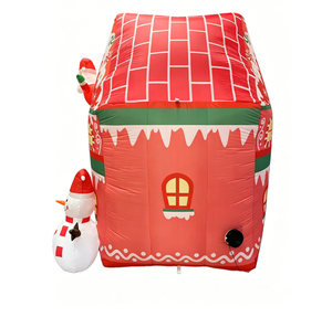 <span class=keywords><strong>Castillo</strong></span> Inflable Navideño de 6 Pies de Altura, Decoraciones para Exteriores con Luces LED, para Inflar <span class=keywords><strong>en</strong></span> el Patio, Jardín o Césped - Product Image 5