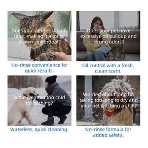 Champú Seco en <span class=keywords><strong>Mousse</strong></span> GATASE para Mascotas, Limpieza Profunda y Eliminación de Olores, Fórmula Hipoalergénica, Apto para Cachorros y Gatos Embarazadas - Product Image 3