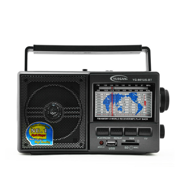 Solar Radio with Emergency Light & Blue Tooth Speaker, Full Band for SE Asia