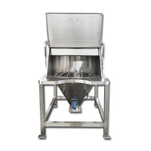 Nueva condición personalizada de fábrica pequeña bolsa de acero inoxidable Estación de alimentación de polvo granular libre de polvo para equipo de manejo de materiales - Product Image 1