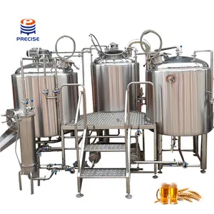 Equipo de cervecería de alta calidad 200L 300L 500L 800L 1000L Equipo de elaboración de cerveza Proyecto llave en mano a la venta