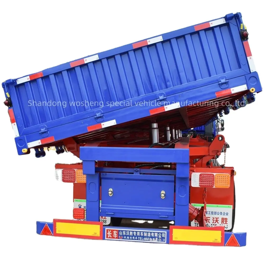 WS 3 trục 60 tấn bên nghiêng bán Trailer bên tipper Dump Trailer