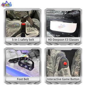 ダイナミック没入型バーチャルリアリティVr 2シータージェットコースター9d Vrチェア360シミュレーター屋内プレイゾーン用 - Product Image 6