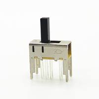 Mini bascule 3 voies glisser sur off sorcière 8 broches montage Vertical Angle droit SMD Type 2P3T fonction