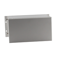 Boîtier de contrôle industriel en alliage d'aluminium 3U, 19 pouces, IP54, argent, personnalisable, pour montage en rack, pour usage électrique industriel