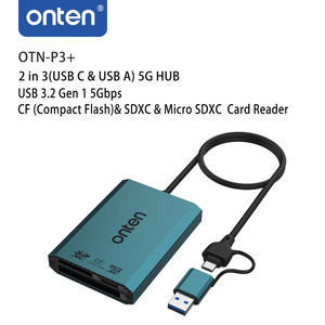 Lector de tarjetas Onten CF, SDXC y Micro SDXC, USB 3,2 Gen 1, más de 2, 2 y 3 unidades - Product Image 2