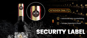 Pegatinas desechables antifalsificación autodestructivas frágiles a prueba de manipulaciones RFID NFC para la gestión del vino - Product Image 2
