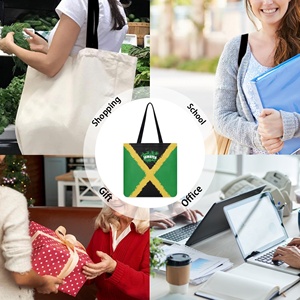Borsa da Shopping con Logo personalizzato Eco <span class=keywords><strong>Friendly</strong></span> borsa da Shopping con stampa bandiera di Giamaica di alta qualità - Product Image 5