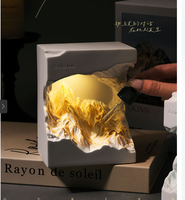 Coffret Cadeau Aromathérapie Montagnes Dorées au Lever du Soleil : Pierres Diffuseuses et Ornements Parfumés pour une Ambiance Sophistiquée dans la Chambre