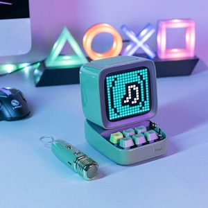 <span class=keywords><strong>Divoom</strong></span> <span class=keywords><strong>Ditoo</strong></span>-Mic Pixel Art Haut-parleur BT portable pour PC avec microphone karaoké sans fil BT5.0 Design rétro - Product Image 3