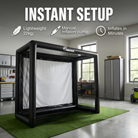 Podiyeen – Écran de projection gonflable personnalisé pour simulateur de golf, résolution 1280x720, tente de practice de golf portable
