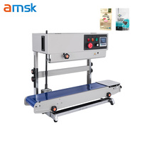 Machine à sceller les sacs en film plastique continu automatique verticale amovible de luxe FR-900 pour l'eau, le lait, le café en poudre