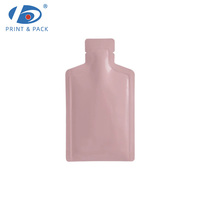 Sachets personnalisés en aluminium imprimé numériquement, scellés sur trois côtés, pour échantillons cosmétiques, crèmes et masques, petits sachets de forme spéciale