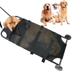 Camilla de animales portátil con ruedas Malla Teslin transpirable directa de fábrica para uso en clínica de mascotas - Product Image 1