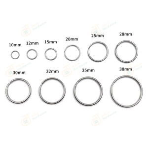 Llavero Circular de <span class=keywords><strong>Metal</strong></span> con Borde de Hierro, Anillo Dividido, Moderno, Impermeable, Ligero, para el Hogar, el Automóvil, Monedas, Actividades al Aire Libre, Etiquetas DIY - Product Image 4