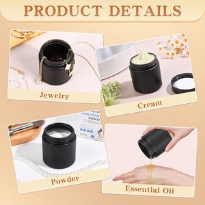 Bouteille en plastique souple noire de 180 ml en PEHD pour poudre de nutrition sportive, scellable, pour protéines, médicaments et suppléments - Product Image 4