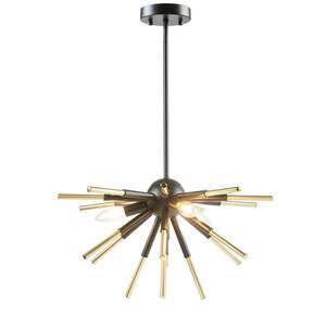 DB Contemporary 3-<b>Light</b> Spiked <b>Chandelier</b> Modern <b>Crystal</b> Chrome Steel for Home or Restaurant Remote Control Mode - Product Image 5