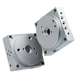 CNC Machined Aluminum hydraulic power pack manifold center pressure block Supplier China