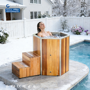 Nuevo Bañera de Inmersión Fría Hexagonal de Cedro Rojo para 1 Persona, <span class=keywords><strong>Piscina</strong></span> de Inmersión Fría <span class=keywords><strong>con</strong></span> Enfriador y Filtro - Product Image 1