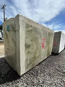 Painel de lajes de mármore natural para tampo de mesa, pedra natural verde jade por atacado