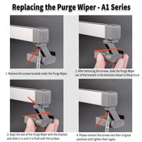 Bambu Lab A1 A1 Mini Purge Wiper Waste Dispenser Original Auto Nozzle Cleaning Aksesori Printer 3D Dikemas dalam Kotak