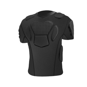Camiseta Deportiva con Protección Corporal, Acolchado de EVA de Alta Densidad en Hombros, Pecho y Costillas, Transpirable, Compresiva, Personalizable OEM ODM - Product Image 2
