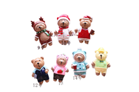 Nouveauté caoh : Accessoires de bijoux en résine DIY Ours de Noël et du Nouvel An, Coque de téléphone en résine, Boîte de rangement pour cosmétiques, Matériel pour aimants de réfrigérateur