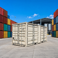 Conteneur maritime préfabriqué de 20 pieds avec porte latérale entièrement ouvrante, sécurité renforcée, prix compétitifs, taille sur mesure pour terminal maritime