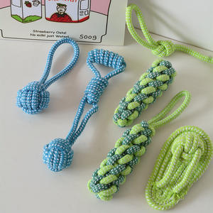 Lüks çevre dostu dayanıklı pamuk halat köpek çiğneme oyuncakları köpek oyun Pet oyuncak interaktif basit tasarım - Product Image 5