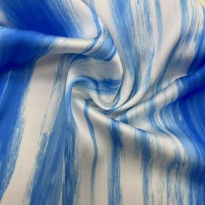 100% poliéster imitación acetato satén Popular Tie-Dye rayas estampado tela <span class=keywords><strong>en</strong></span> azul Rosa verde para Niñas Ropa y vestidos de costura - Product Image 1