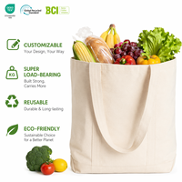 Sacs fourre-tout promotionnels personnalisés en toile de coton écologique vierge avec logo imprimé sur mesure
