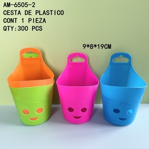 Plastic <b>Hanging</b> <b>Basket</b> For <b>Storage</b> and Organization - 9*8*19CM - Colorfun and Fun design <b>Basket</b> - Product Image 1