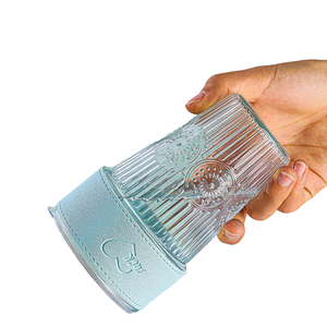 Vaso de cristal económico con pajita y tapa, de diseño elegante, para café, botella de <span class=keywords><strong>agua</strong></span> para oficina, venta al por mayor de fabricantes - Product Image 4