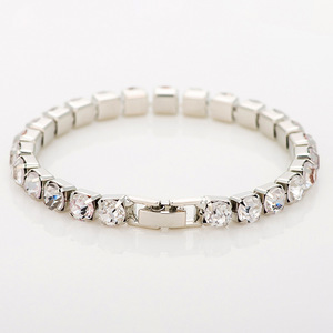 Braccialetto Coreano Classico alla Moda per Donne, Mix and Match con Strass da 6mm, Vendita Diretta dalla Fabbrica B100 - Product Image 6