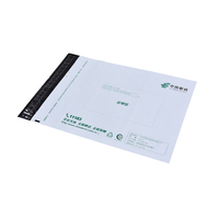 Échantillon gratuit d'enveloppe d'expédition transparente adhésive, sac en plastique pour courrier, pochette avec poignée pour le commerce électronique