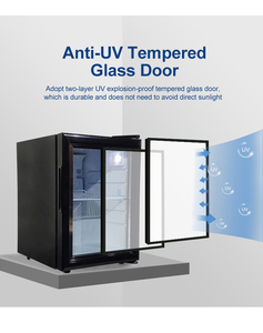 Mejor <span class=keywords><strong>Oferta</strong></span>, Mini Refrigerador Portátil de 70L Sin Escarcha, Refrigerador con Compresor y Puerta de Vidrio para Uso en el Hogar, Bar y Hotel - Product Image 6